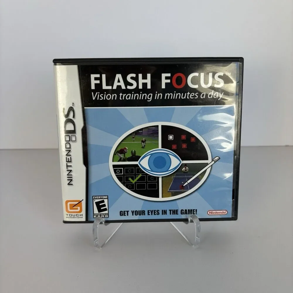 Flash Focus Vision Training In Minutes A Day Nintendo Ds 2007 Cib Tested Euc